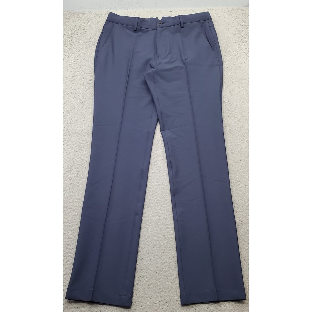 Dunning Golf Chino Pants Mens 32/32 Navy Performance Stretch Quick Dry D7F23P070